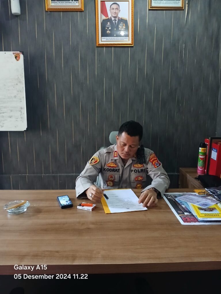 Kapolsek Mauk AKP Kodrat ” Berupaya Semaksimal Mungkin Demi Tercipatanya Kondusifvitas , Agar Masyarakat Merasa Aman Dan Nyaman Diwilayah Hukumnya “