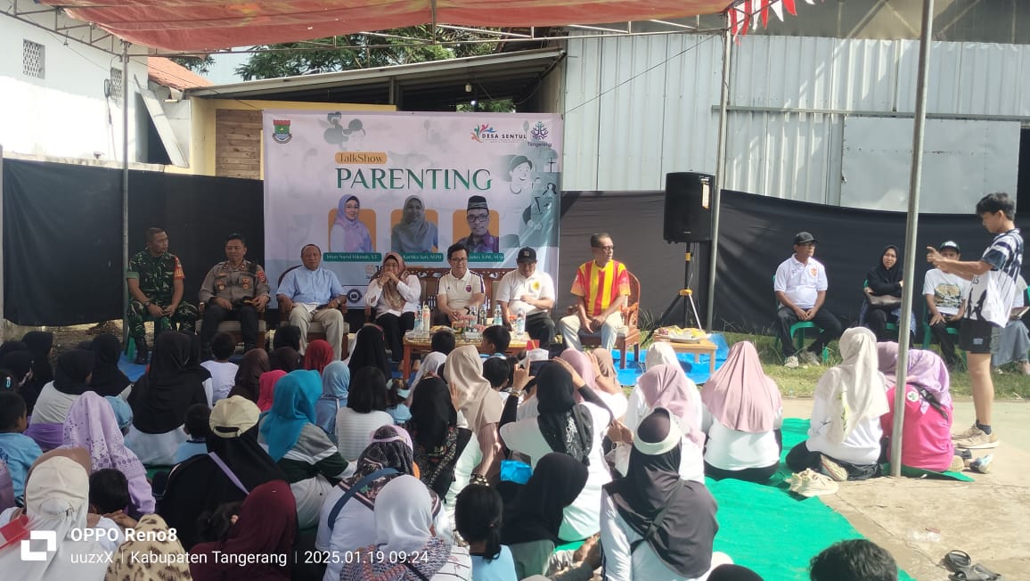 Hj Intan Hadiri Acara Fun Run TBM Cengkok Balaraja