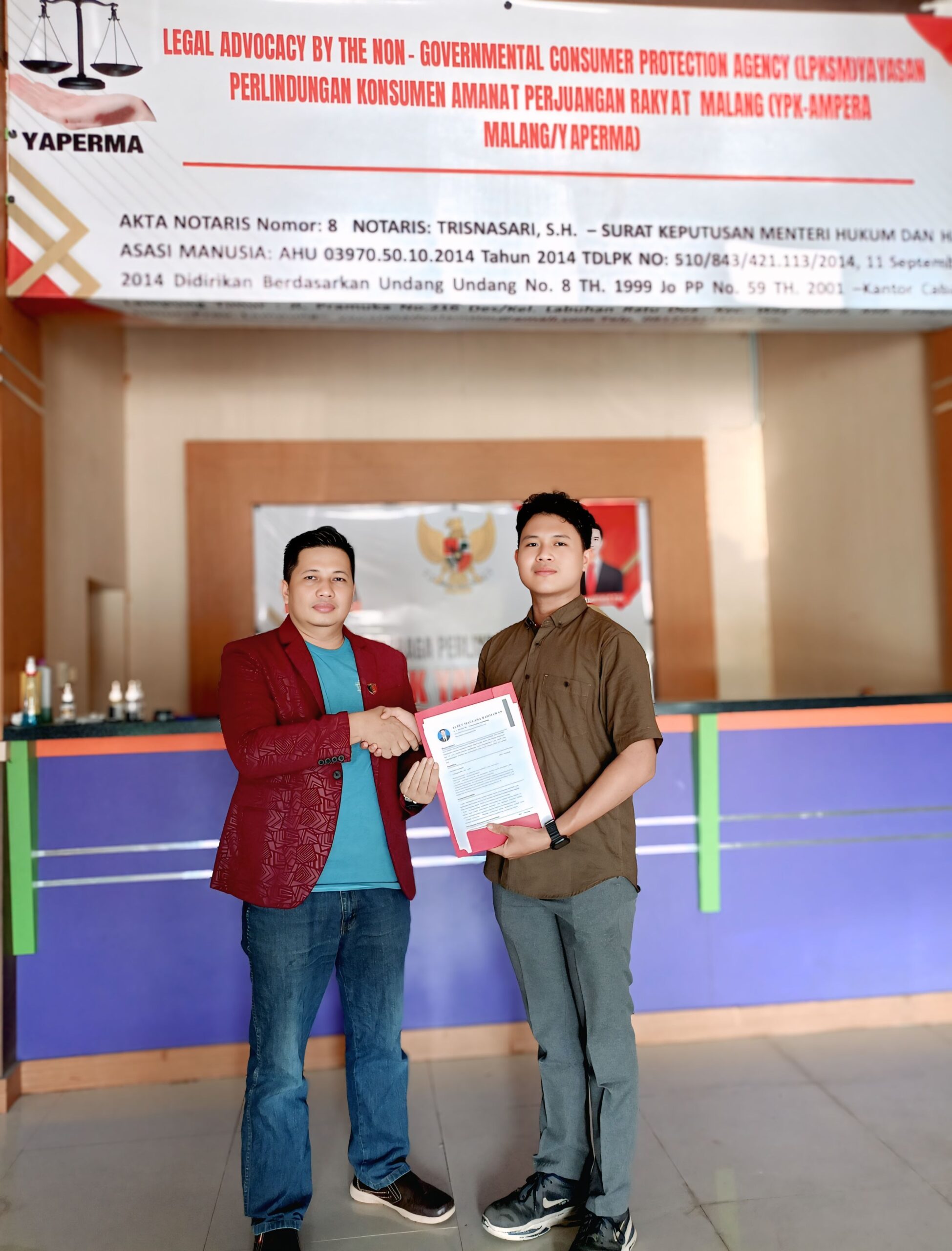 Mahasiswa Ilmu Hukum Universitas Lampung Menjalani Program Magang Di YAPERMA 1 LAMPUNG