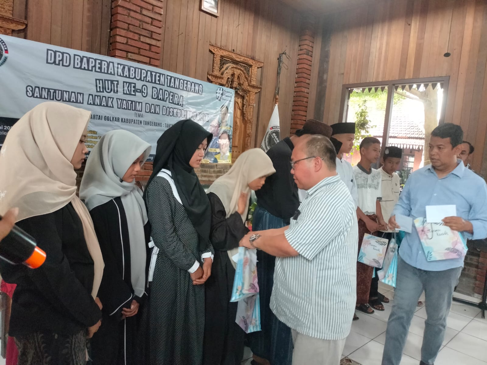 Hut ke-9 Bapera Kabupaten Tangerang, Gelar Diskusi Publik dan Santunan Anak Yatim