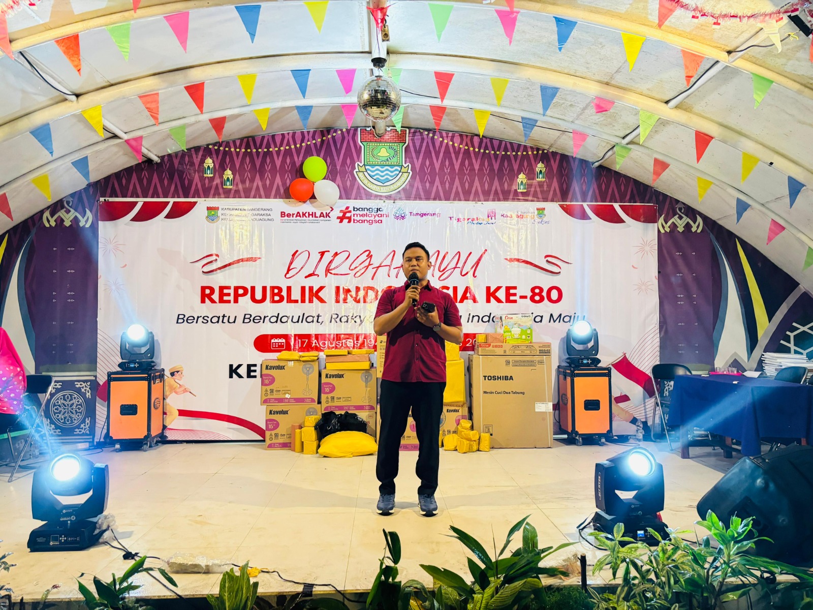 Malam Puncak Perayaan HUT ke-80 Republik Indonesia Tingkat Kelurahan Kaduagung